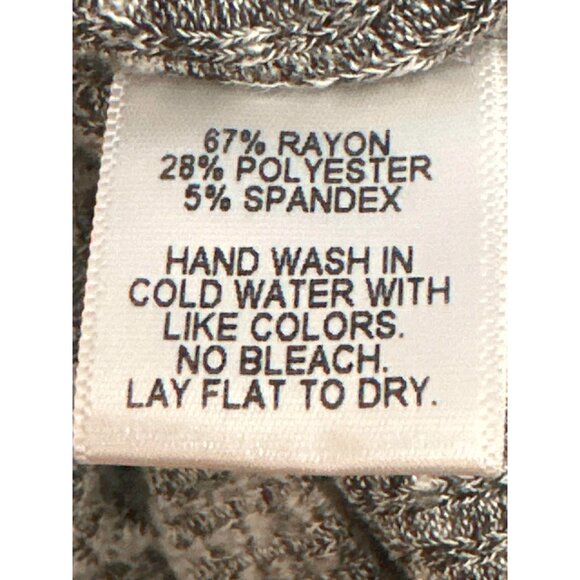 CCC Slash Neck Cut Out Back Gray Open Turtleneck Sweater Large Made In USA - Picture 7 of 8